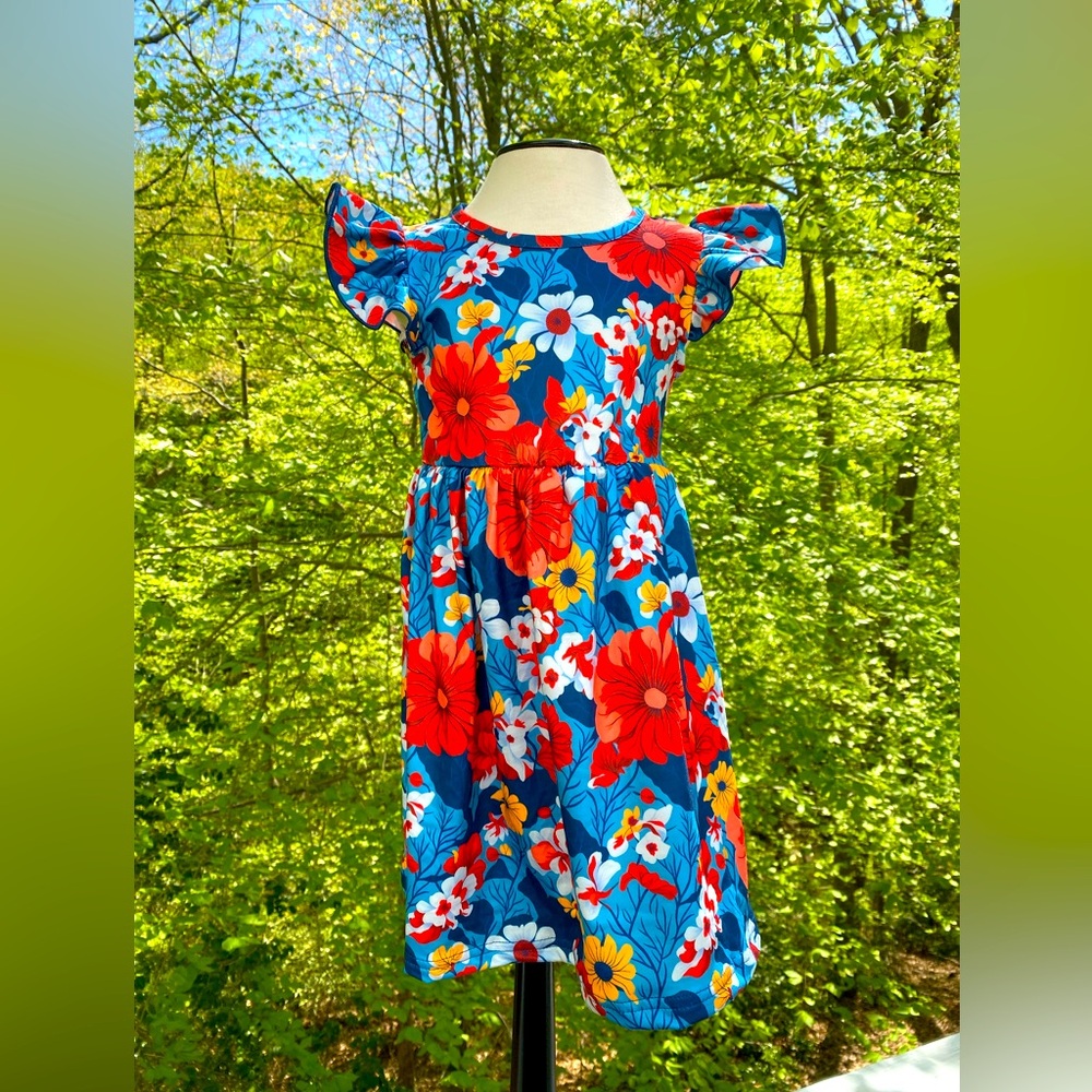 Coral Floral Dress!